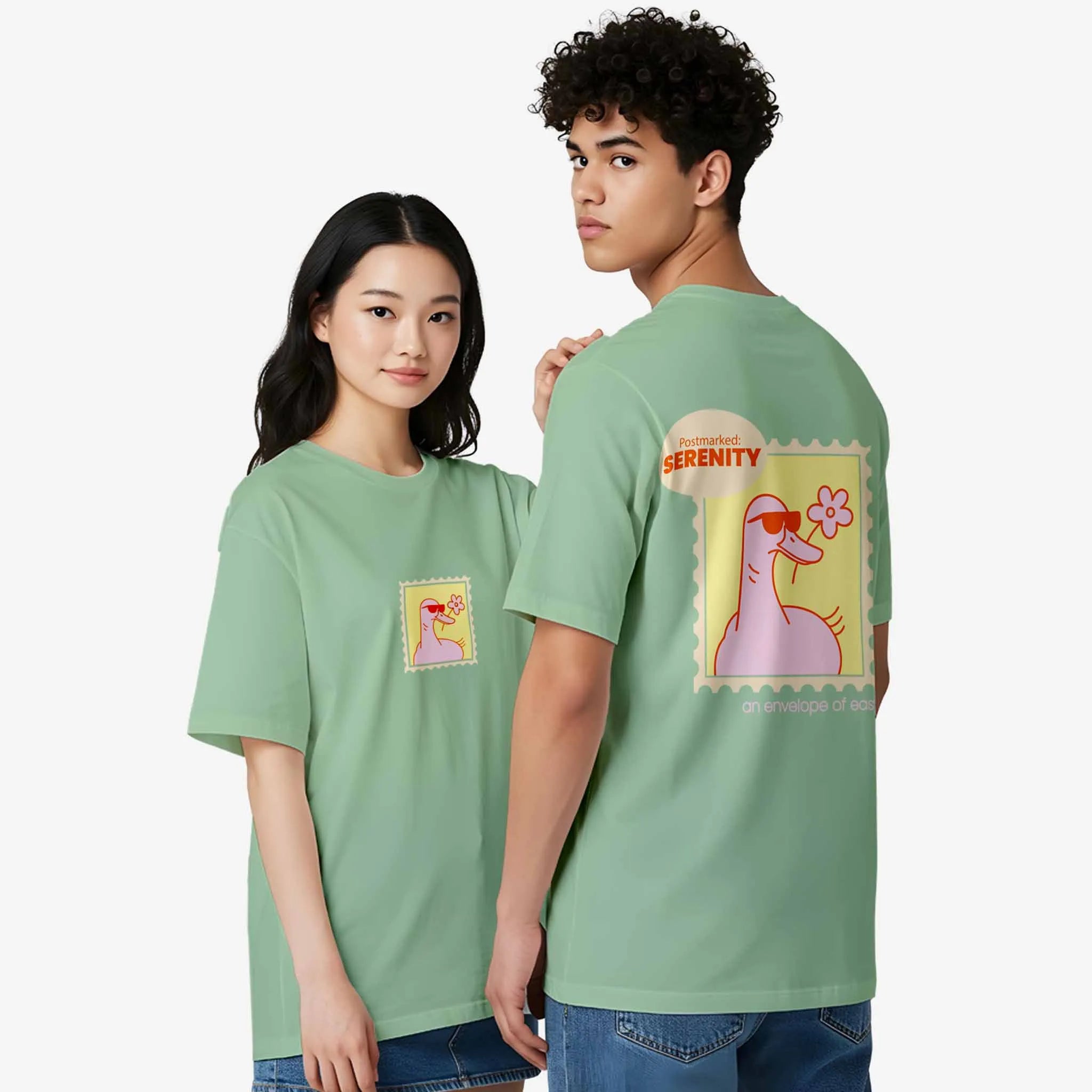 Postmarked Serenity Oversized T-shirt