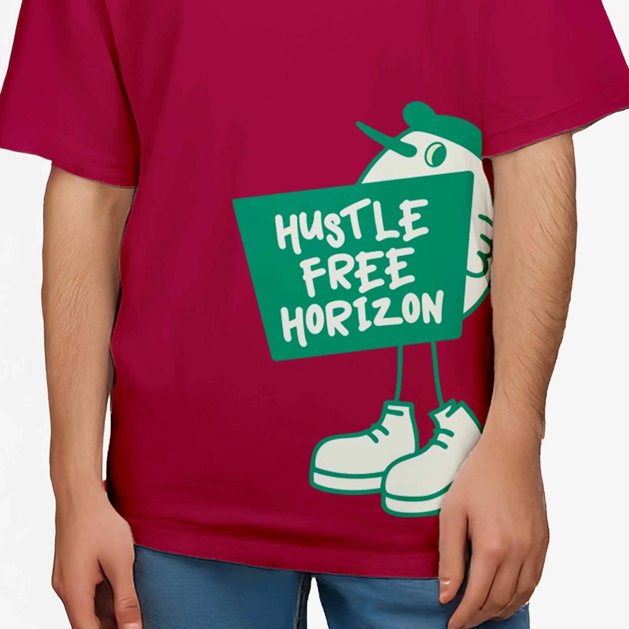 Hustle Free Horizon Oversized T-shirt