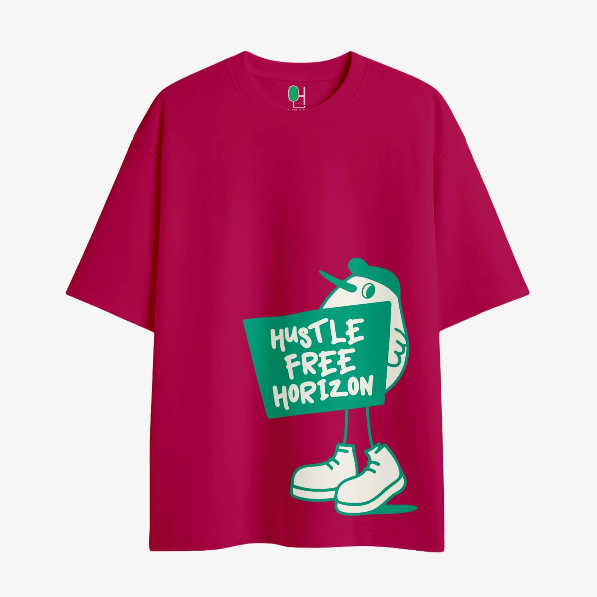 Hustle Free Horizon Oversized T-shirt